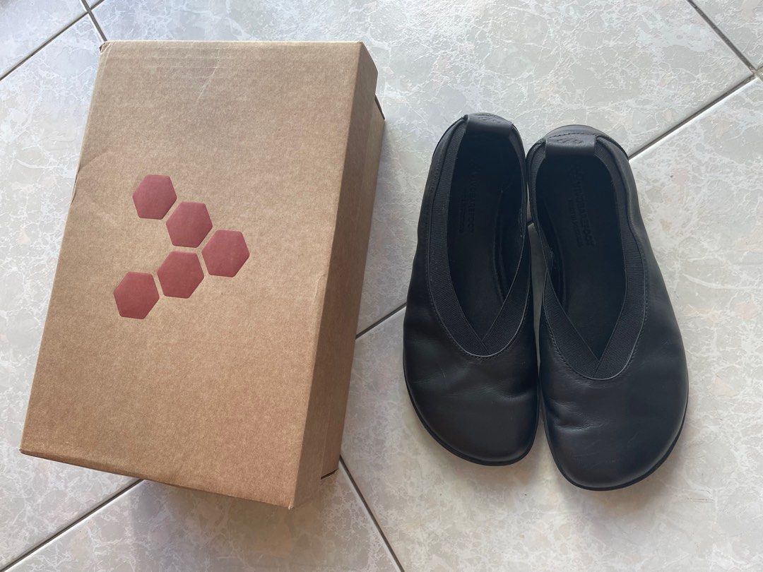 Vivobarefoot Ballerinas black flats barefoot shoe Women s Fashion