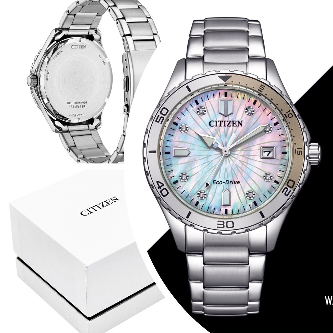 WatchClubOnline FE6170 88D Citizen Eco Drive Solar Analog Women Casual Formal Sports Watches FE6170 FE 6170