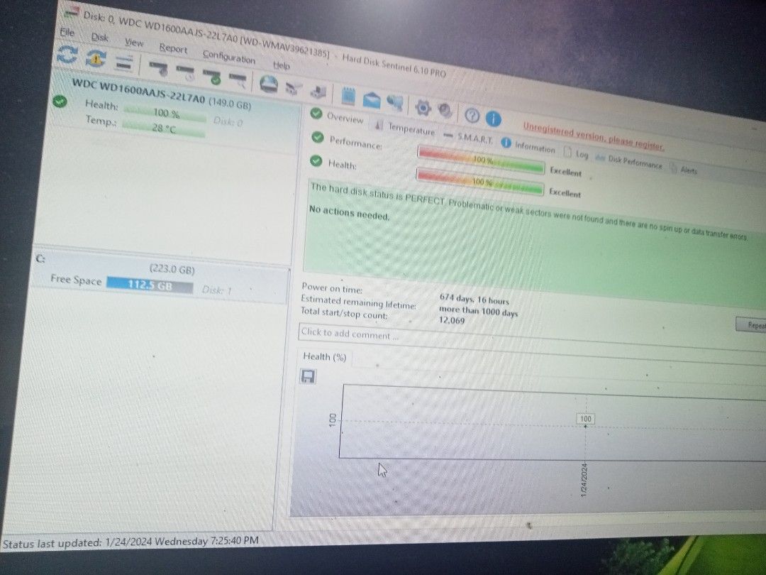WD 160GB Desktop Hard Drive HDD (Category: Hard Disks & Thumbdrives) located in Cainta. Submitted by whiteelephantph (Listing ID 1281981673, Image 2). Description: 100% health.