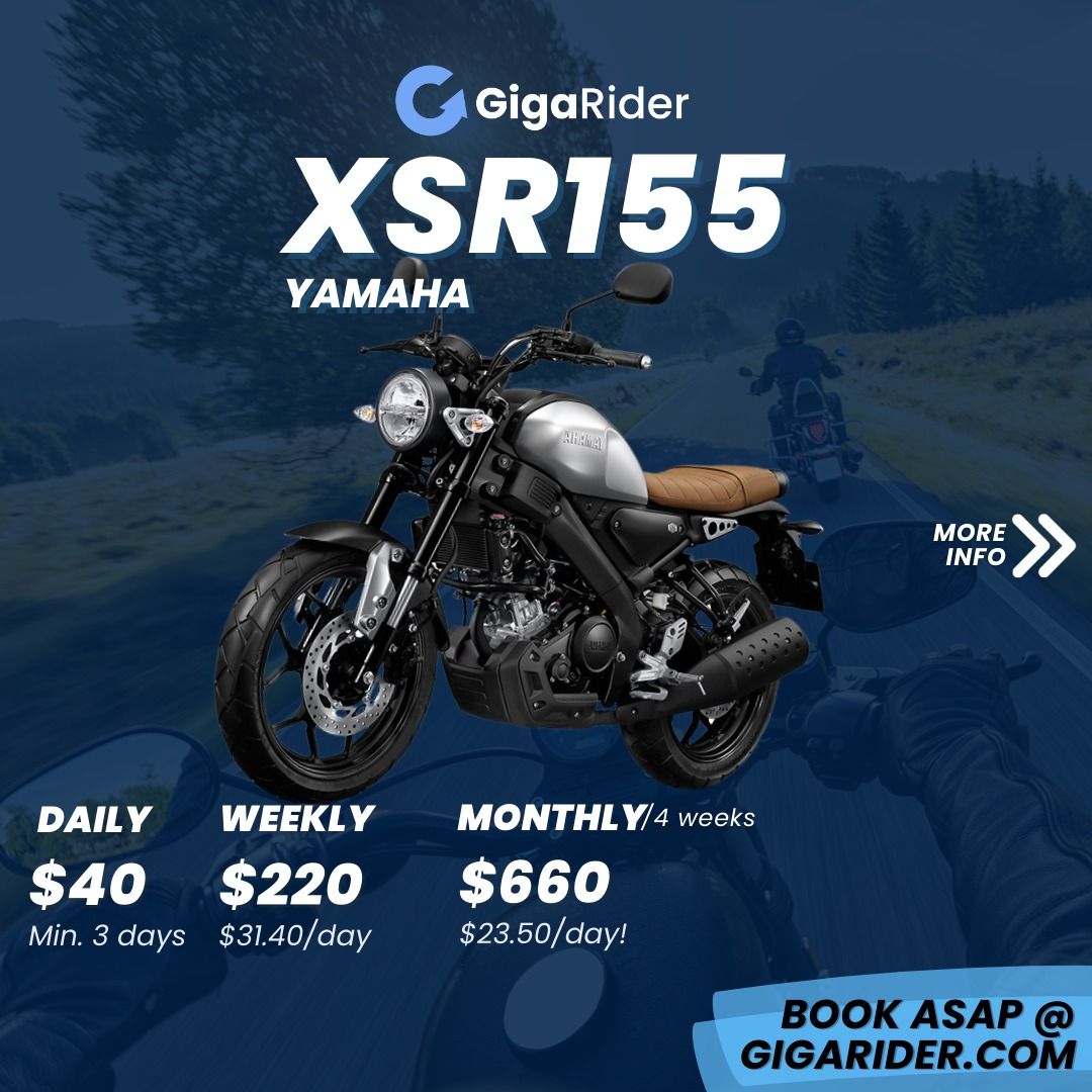 XSR 155 Cafe Racer Bike Rental Motorcycles Motorcycle Rental