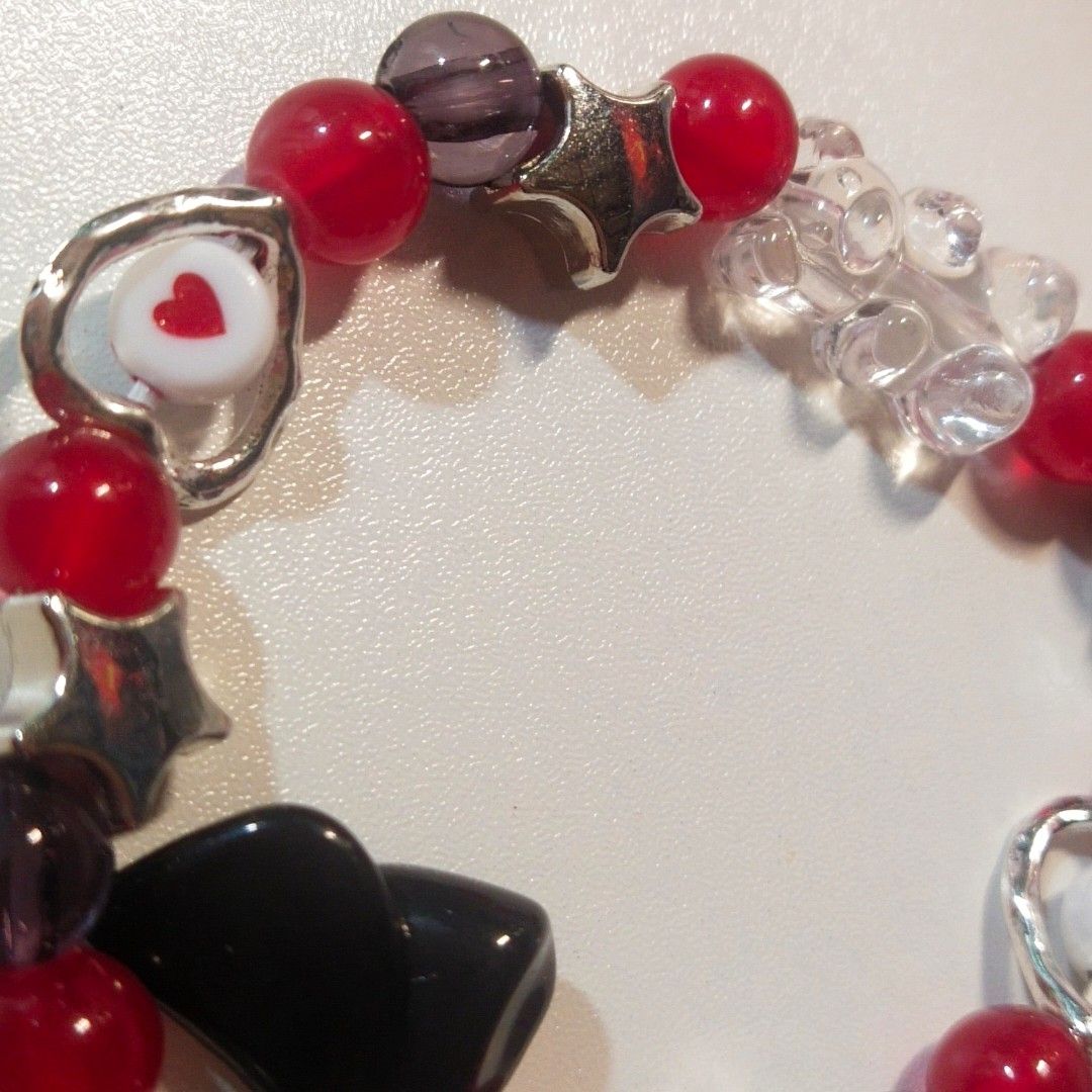 Red black bracelet hotsell