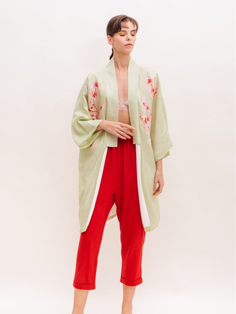 Red sale kimono jacket