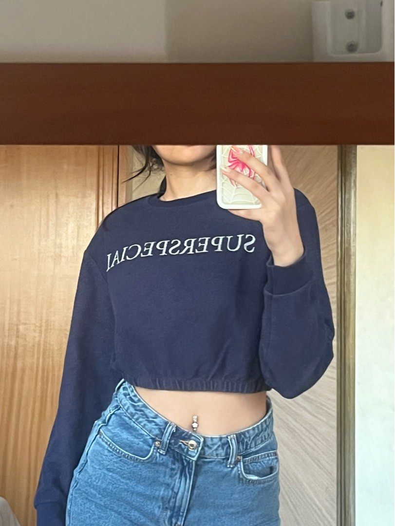 Zara super cropped best sale jumper