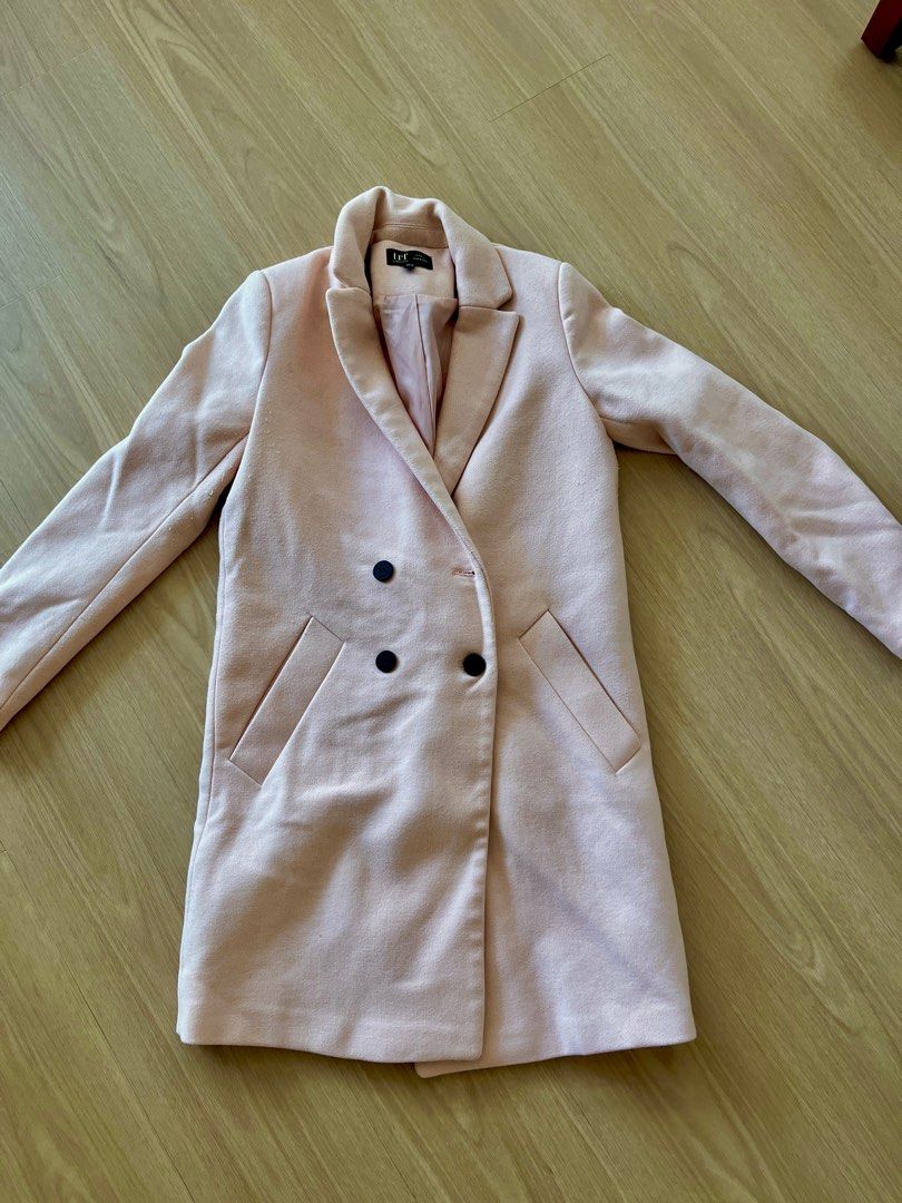Zara TRF baby pink coat