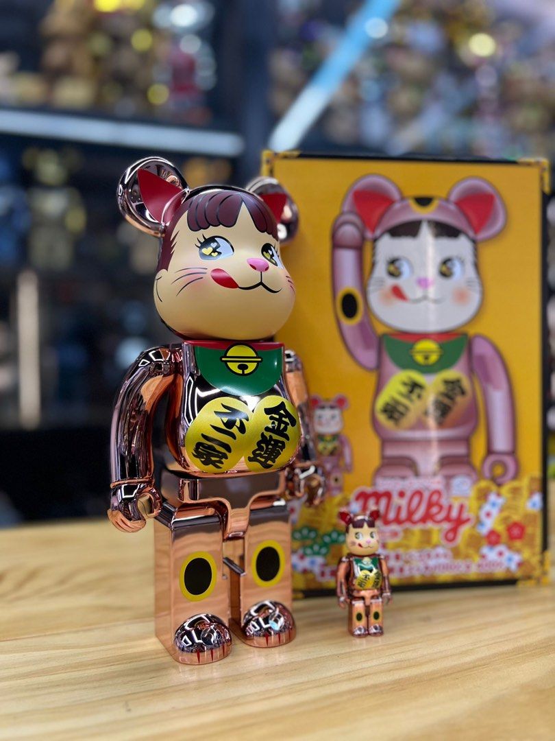 BE@RBRICK 招き猫 銀メッキ 弐 1000％（☆BE@RBRICK 招き猫 銀