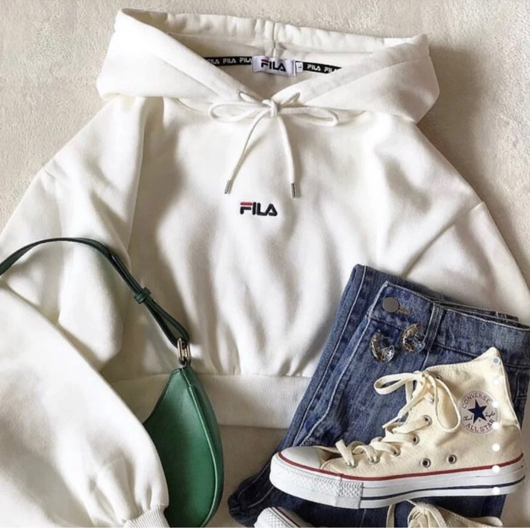 Fila hoodie shop outfit