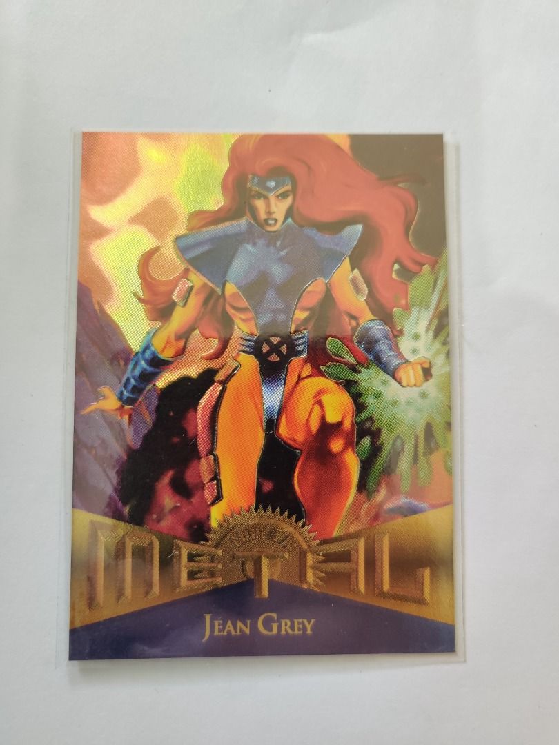 1995 Fleer Marvel Metal Jean Grey (Category: Raw Singles) located in Kawit. Submitted by ryuko.matoi (Listing ID 1282044710, Image 1). Description: 1995 Fleer Marvel Metal Jean Grey No reply means not interested No trade/swaps No reservation MOP - BDO & Cash Pick up location: Rosedale Residences, Barangay San Sebastian, Kawit Cavite..