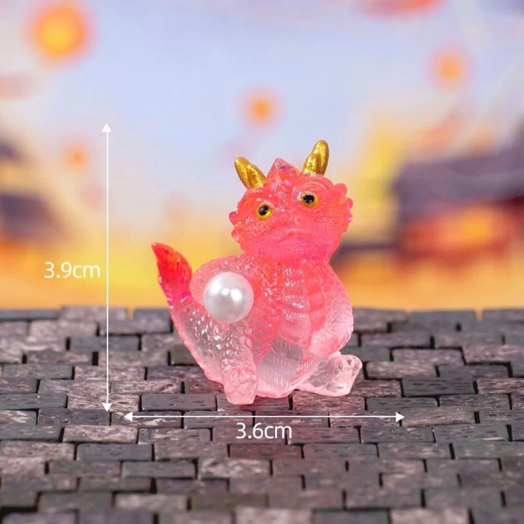 2024 Chinese New Year Gifts Figurines Miniature Cartoon Dragon