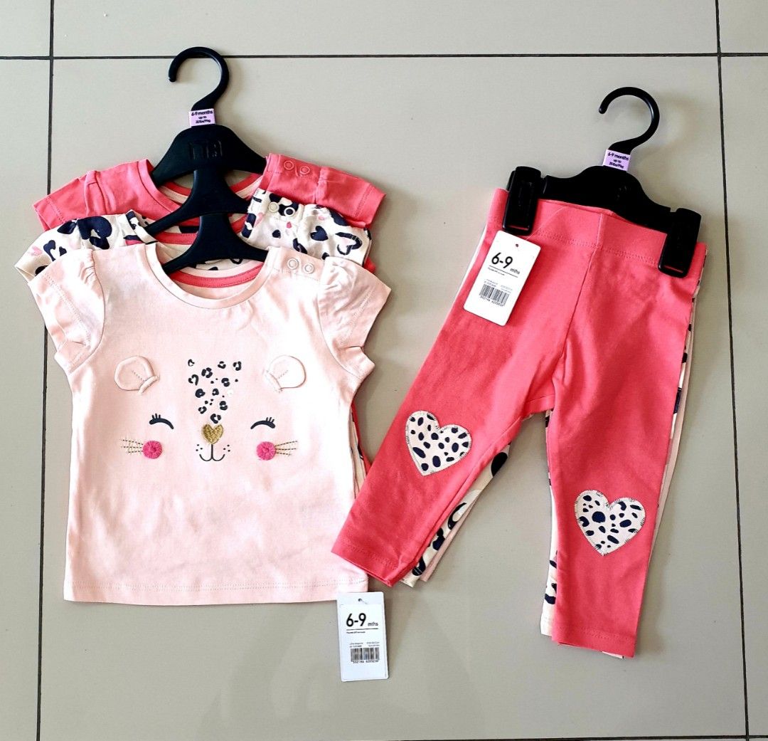 Mothercare 2 sets of Leggings and Tops for Girls, Babies & Kids, Babies &  Kids Fashion on Carousell