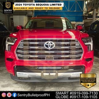 𝗕𝗥𝗔𝗡𝗗 𝗡𝗘𝗪 2024 Toyota Sequoia Limited (Supersonic Red) Auto