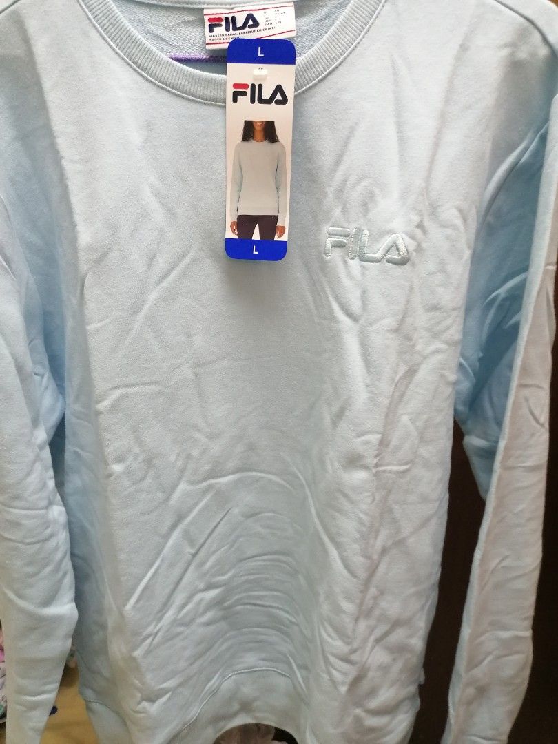 Fila men's french terry crewneck sweatshirt sale