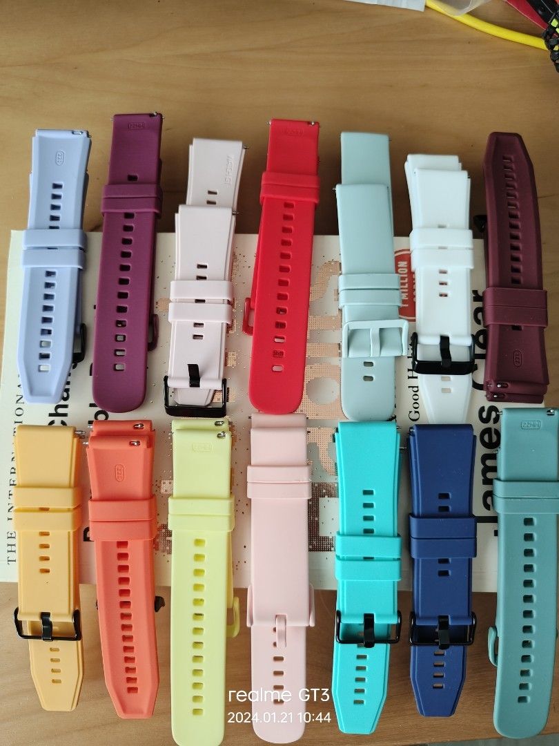 JanSale 22mm watch strap square round edge squared soft