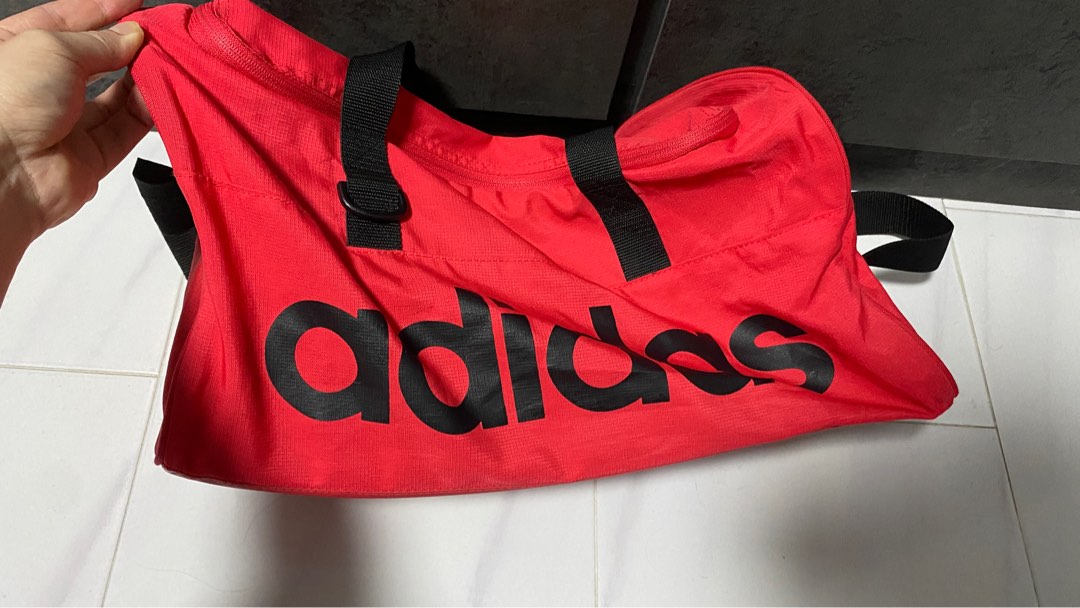 Adidas Gym Bag peach pink color Men s Fashion Bags Sling Bags