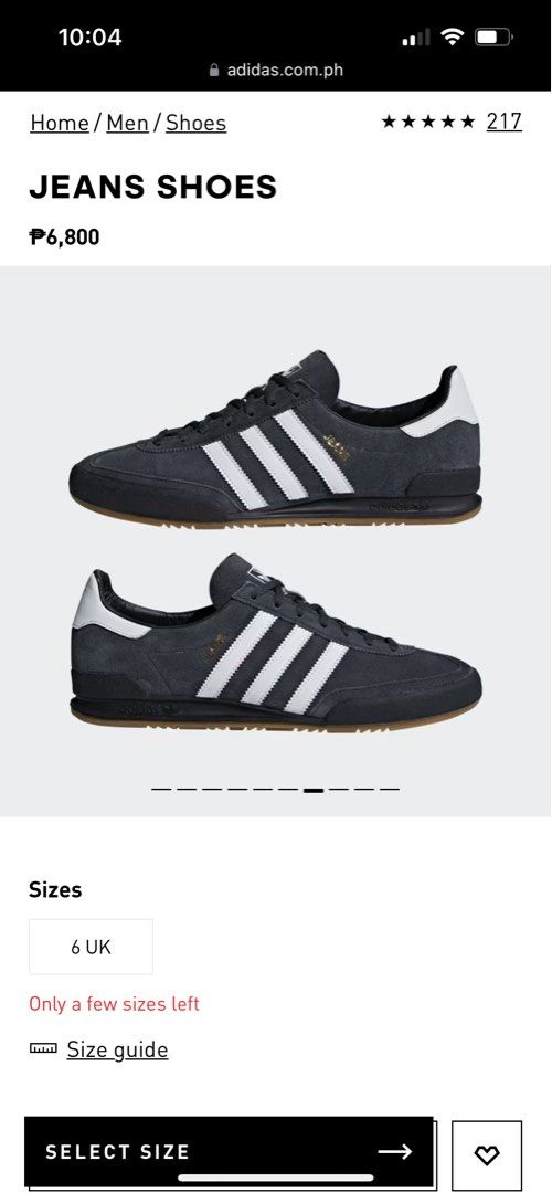 Adidas us hotsell eu size denim