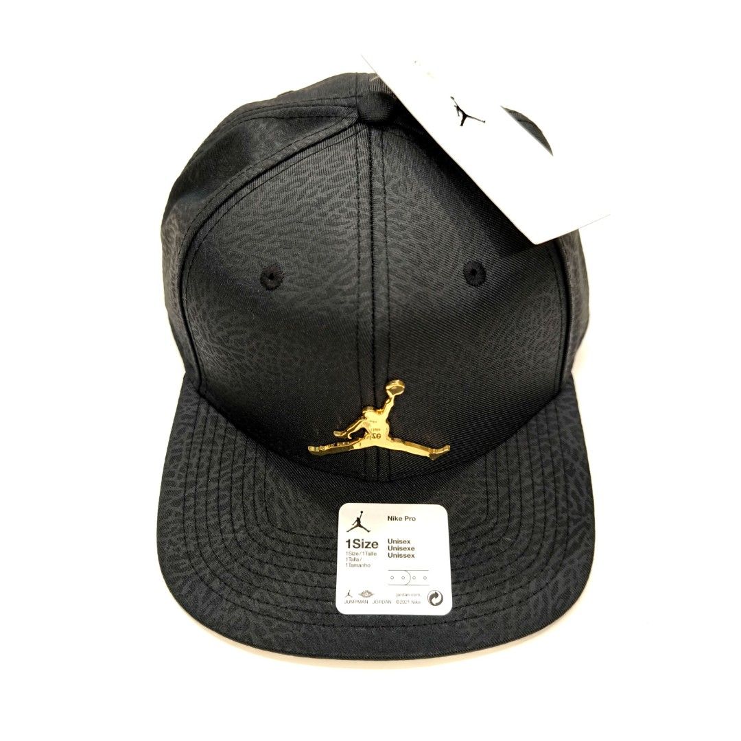 Jordan cap black gold sales