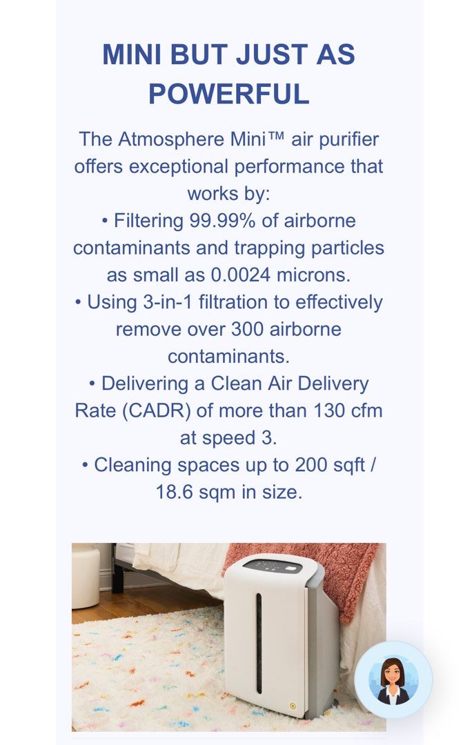 Atmosphere sky air purifier manual hot sale