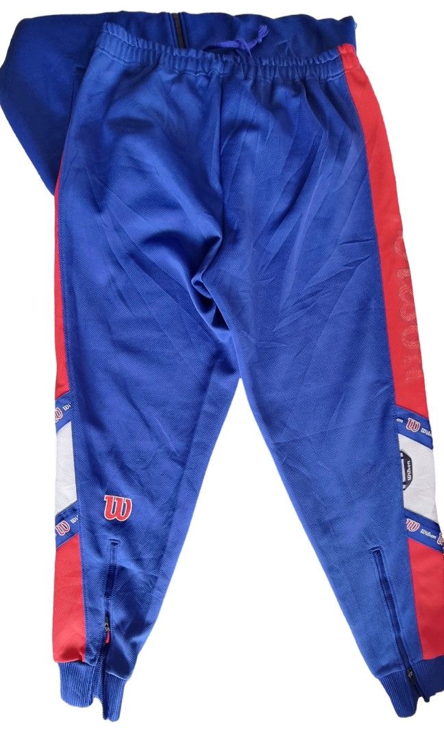 Auth Wilson Nylon Motorcross Pants size small to medium (Category: Activewear) located in Muntinlupa City. Submitted by thriftstorypremiumshop (Listing ID 1282049475, Image 2). Description: auth Wilson nylon pants for biking or motorcross. with matching jacket. pre owned. dimension 18" waist stretched 36.5" height.