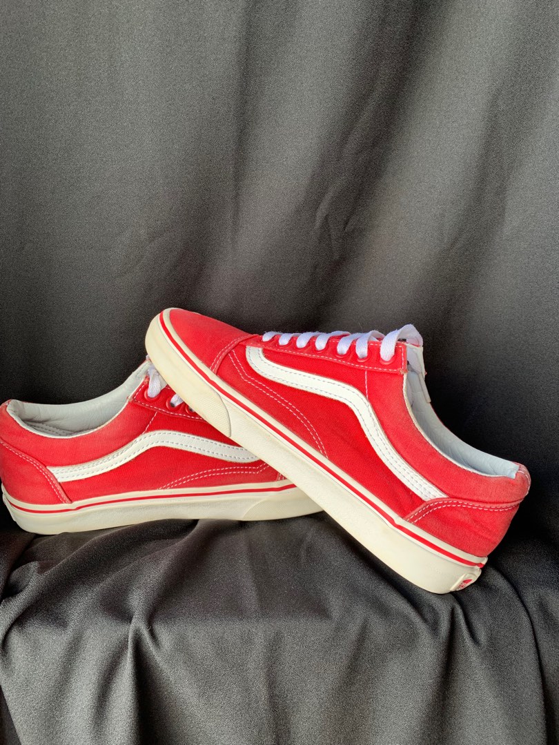 Dirty top red vans