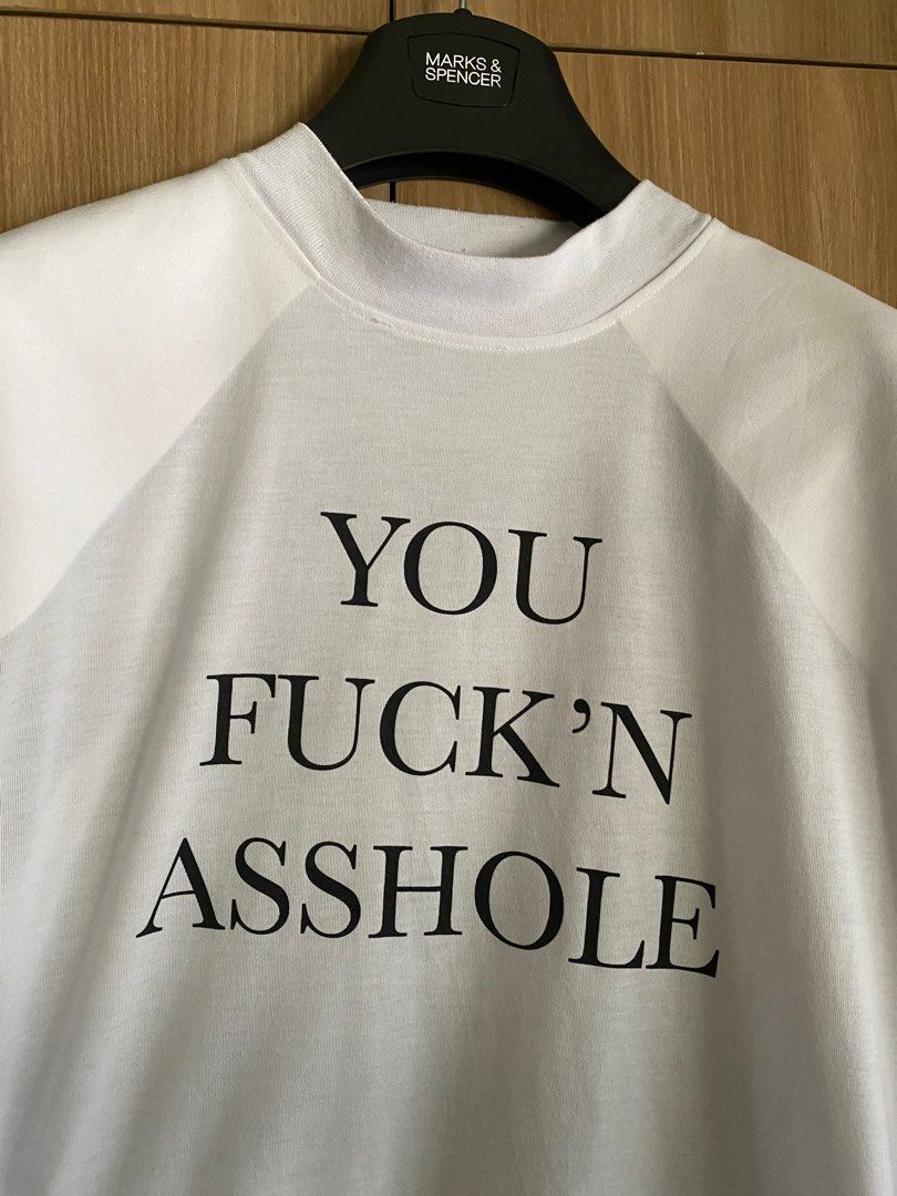 格安100%新品VETEMENTS Tシャツ You fuckn asshole 希少 - トップス