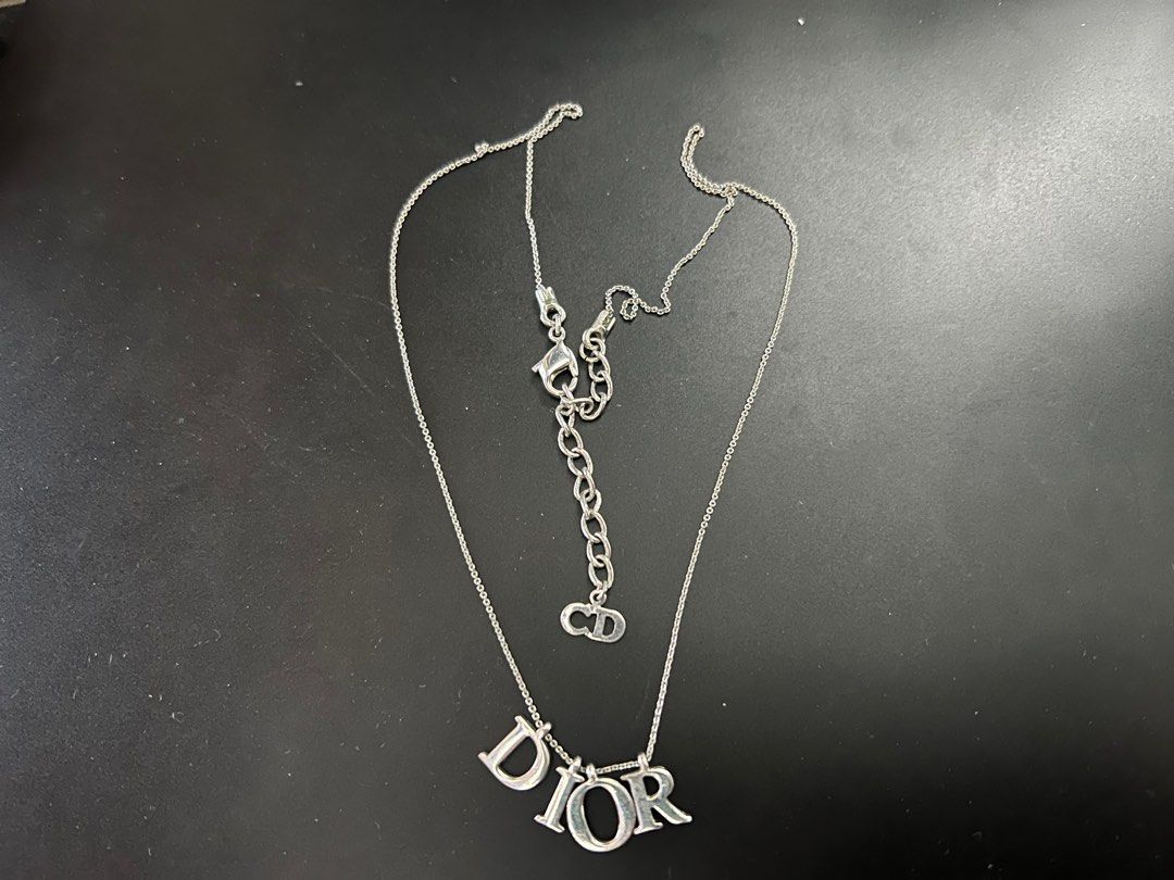 Dior spell out necklace top