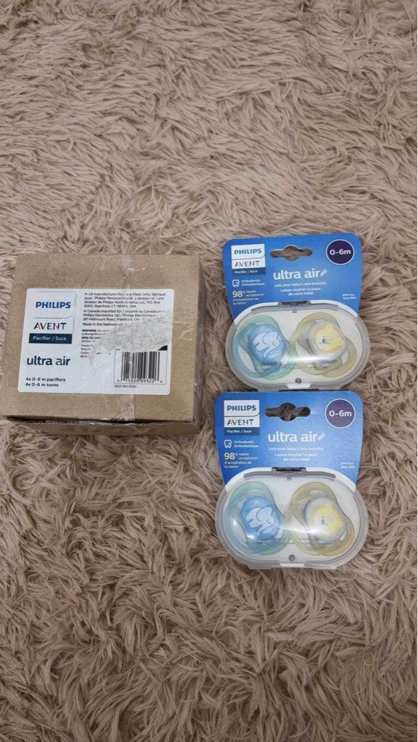 Avent Ultra Air Pacifier (Category: Soothers & Pacifiers) located in Angeles City. Submitted by momandbabyneedsph (Listing ID 1282176976, Image 1). Description: Avent Ultra Air Premium Pacifier SRP: 749 Selling 550 Take both for 1000.
