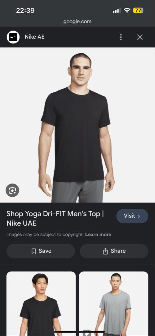 Shop Yoga Dri-FIT Men's Top