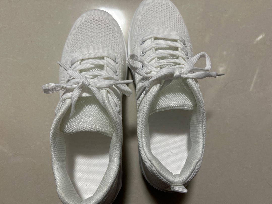 Full white hotsell sports shoes
