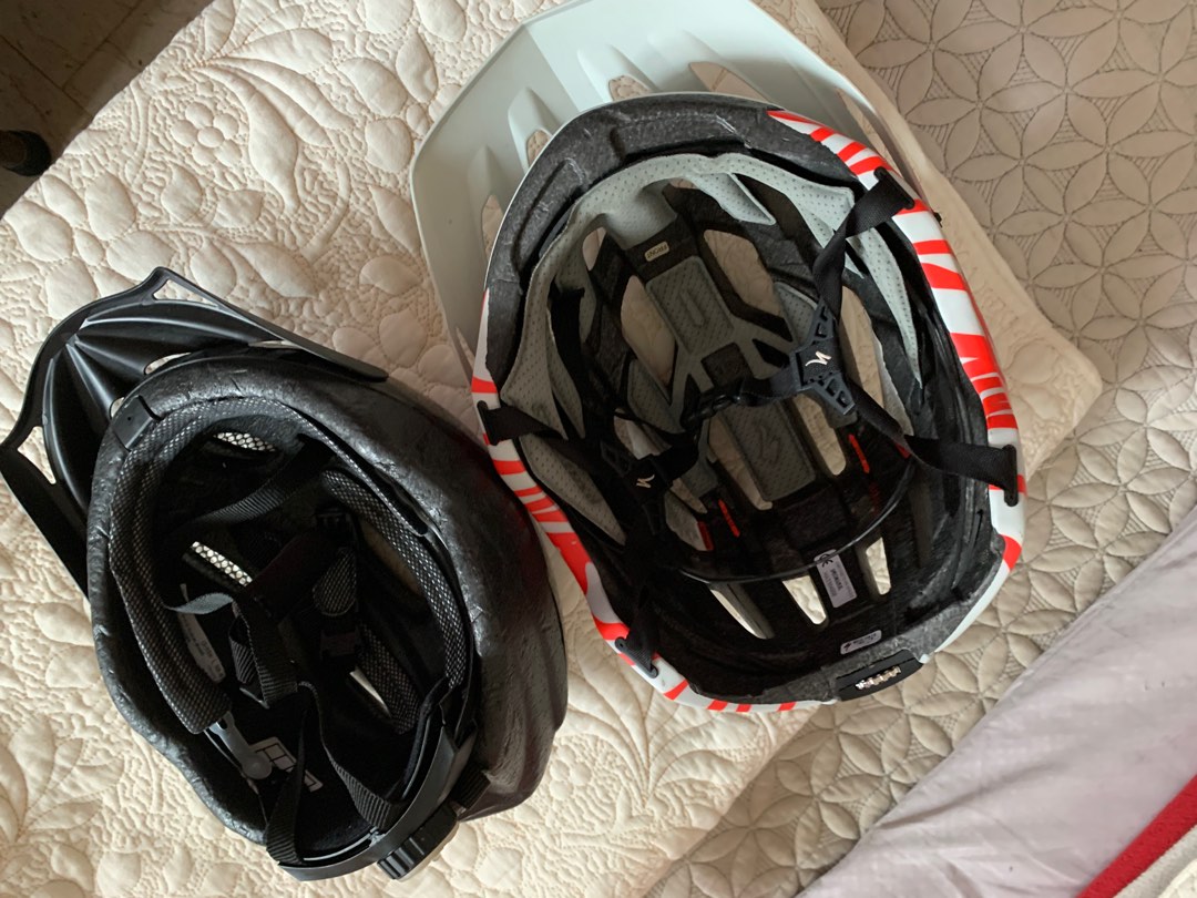 Branded bike helmet x2 Sports Equipment Bicycles Parts Parts