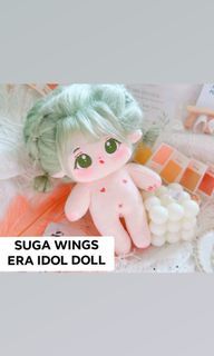 BTS SUGA WINGS ERA IDOL DOLL 20CM (NO CLOTHES, NO BRAIDS, PC NOT INCLUDED) DOLL ONLY