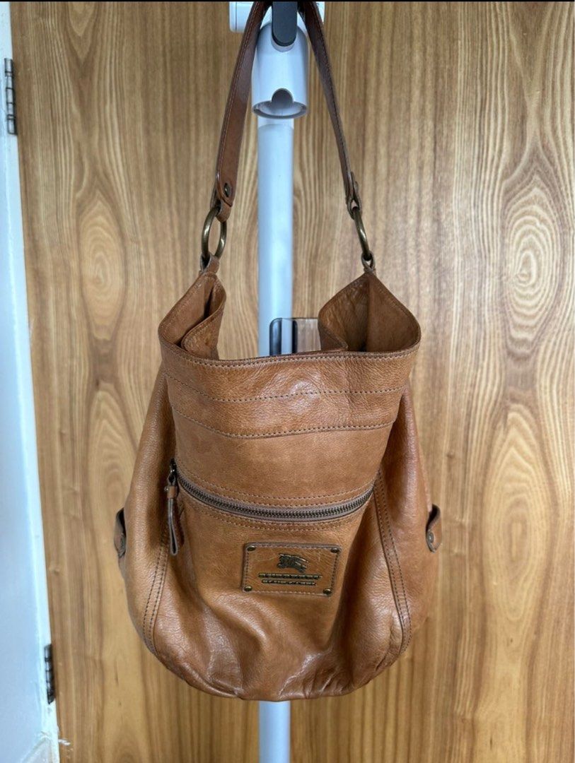 Burberry blue cheap leather bag