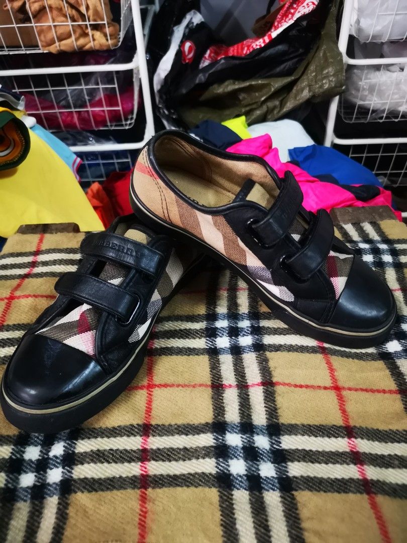 Kids burberry shop sneakers