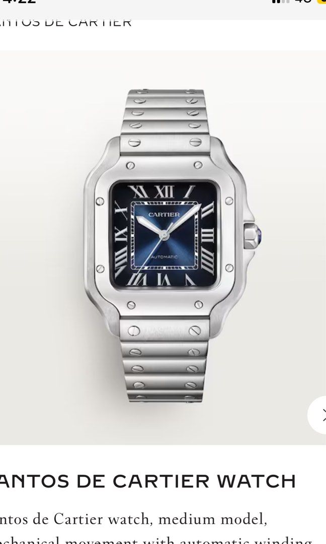 cartier santos midnight blue