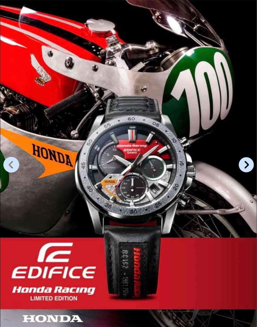 CASIO EDIFICE HONDA RACING EQS 930HR 1ADR SOLAR Men s Fashion