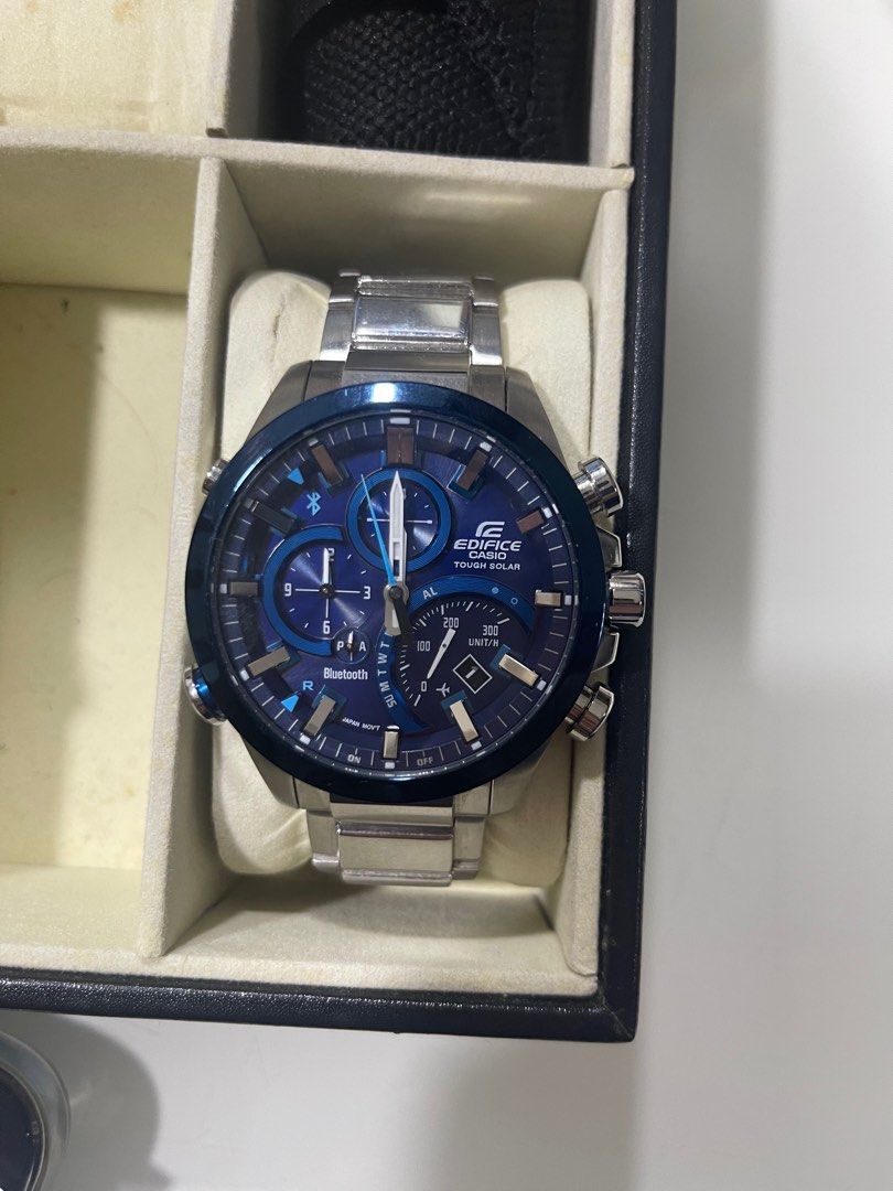 casio edifice tough solar mens eqb 501db 2acf