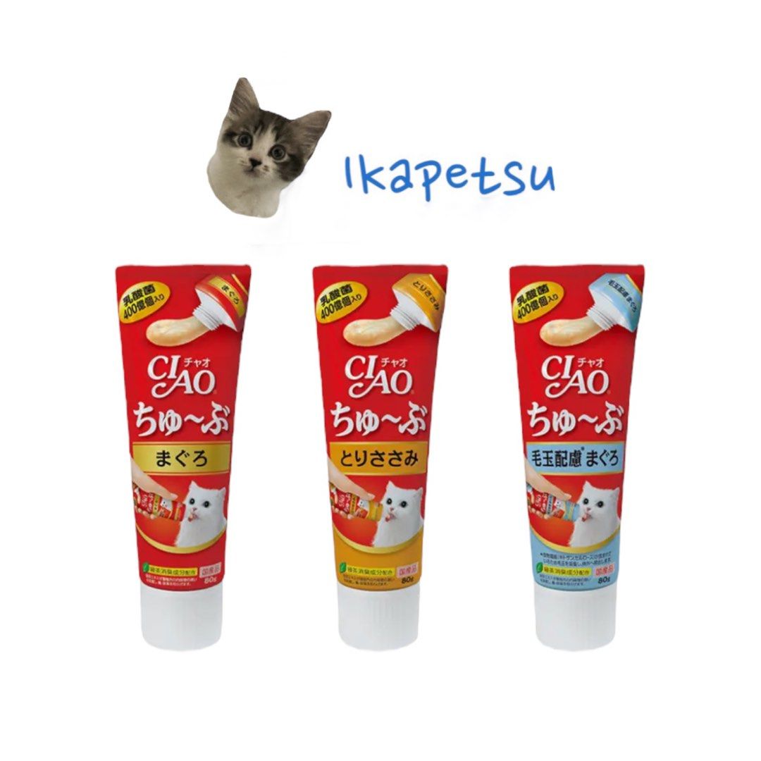 CIAO CHURU TUBE CAT TREAT 80g Pet Supplies Pet Food on Carousell