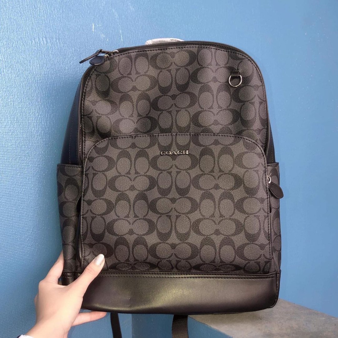 Coach mens backpack sale discount