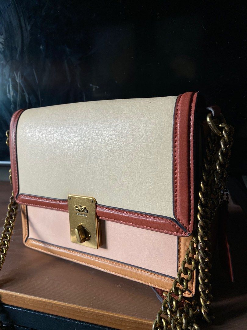 Coach hutton shoulder deals bag colorblock