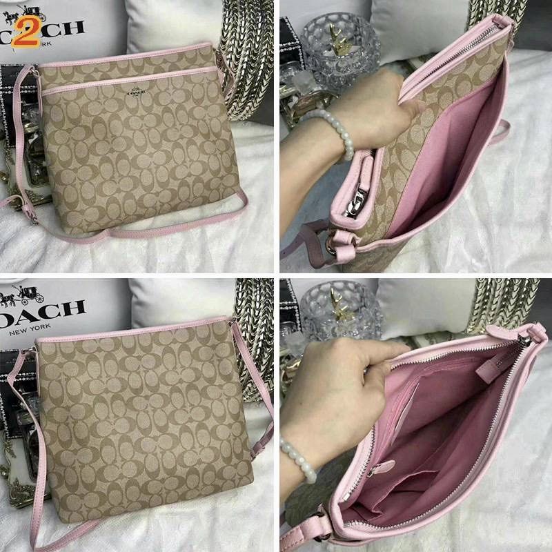 Coach zip file crossbody hot sale