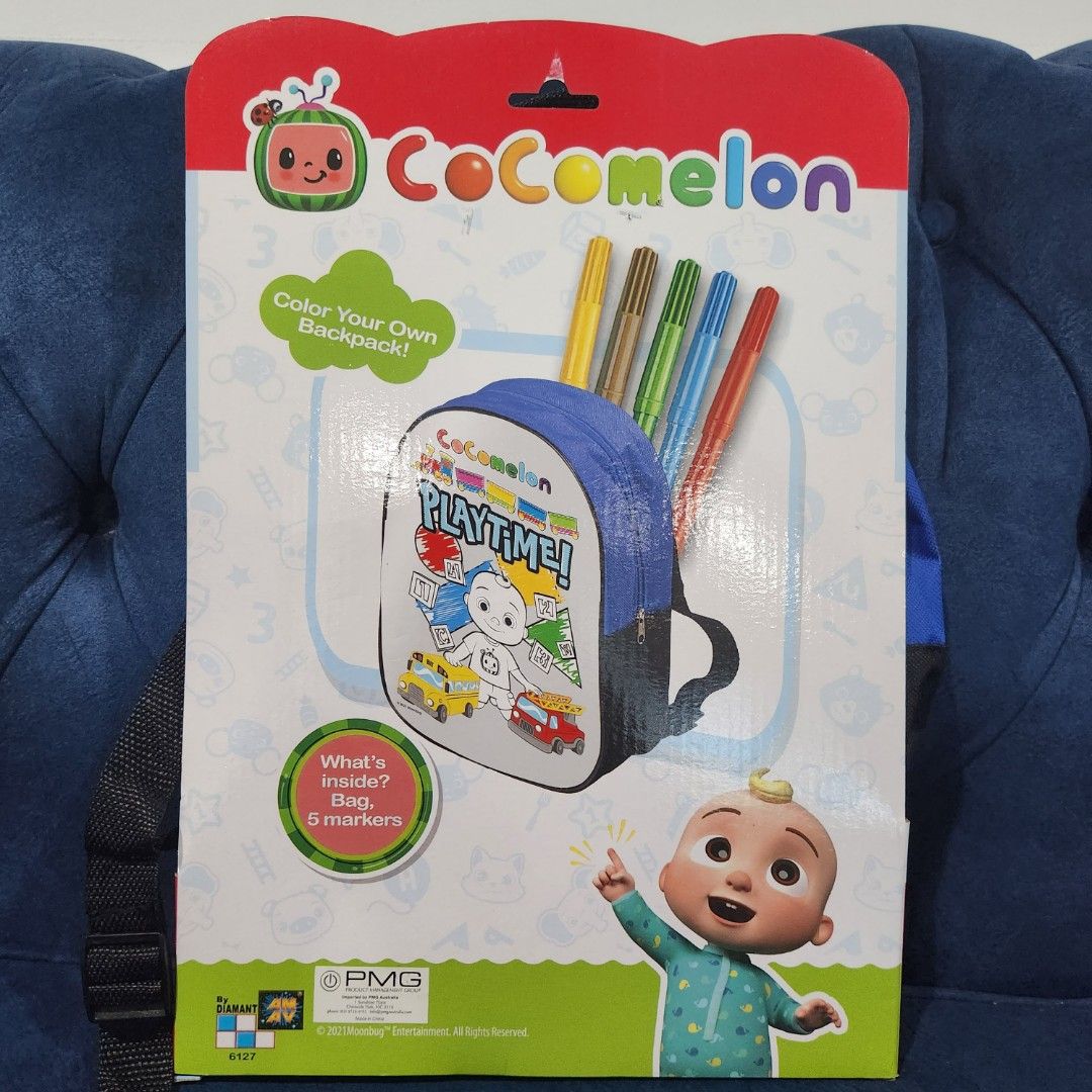 Cocomelon Coloring Backpack, Hobbies & Toys, Toys & Games on Carousell