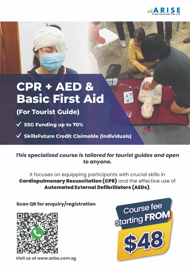 CPR + AED & Basic First Aid (For Tourist Guide), Free Items on Carousell