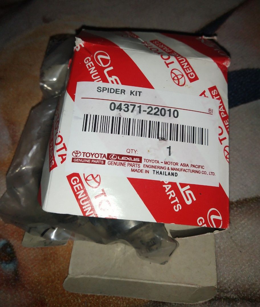 Cross Joint for Toyota Revo (Category: Body Parts and Accessories) located in Quezon City. Submitted by collect_n_select (Listing ID 1282120610, Image 1). Description: Brand: GMB Top Quality (Replacement) Ordered from Indonesia MOP: Gcash MOD: For same day delivery within Metro Manila: Buyer to book preferred courier (Lalamove, Grab, etc.) For provincial: Ship thru J&T, LBC or orange app checkout to be shouldered by buyer.