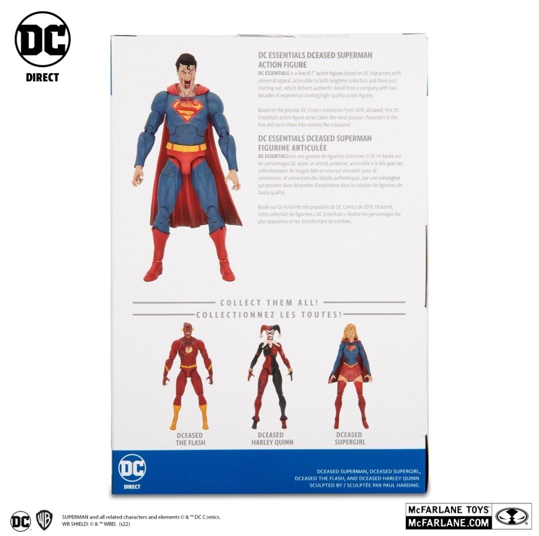 Dc Essentials Mcfarlane DcDirect DCeased Superman, Hobbies & Toys, Toys ...