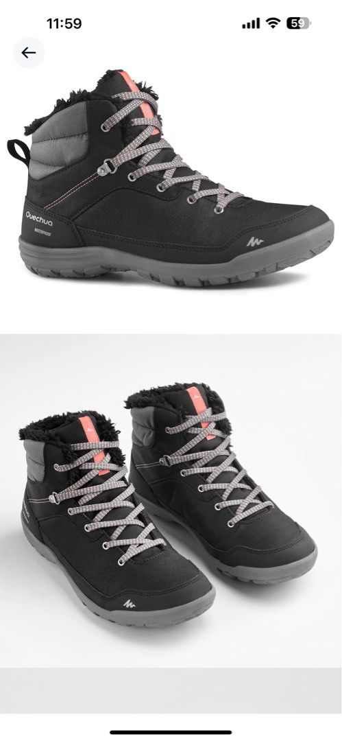 Warm waterproof cheap walking boots