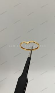 Elegant Dainty Design Ring (Lightweight) | Size 7.5 | 18K | SDG | Yellow Gold