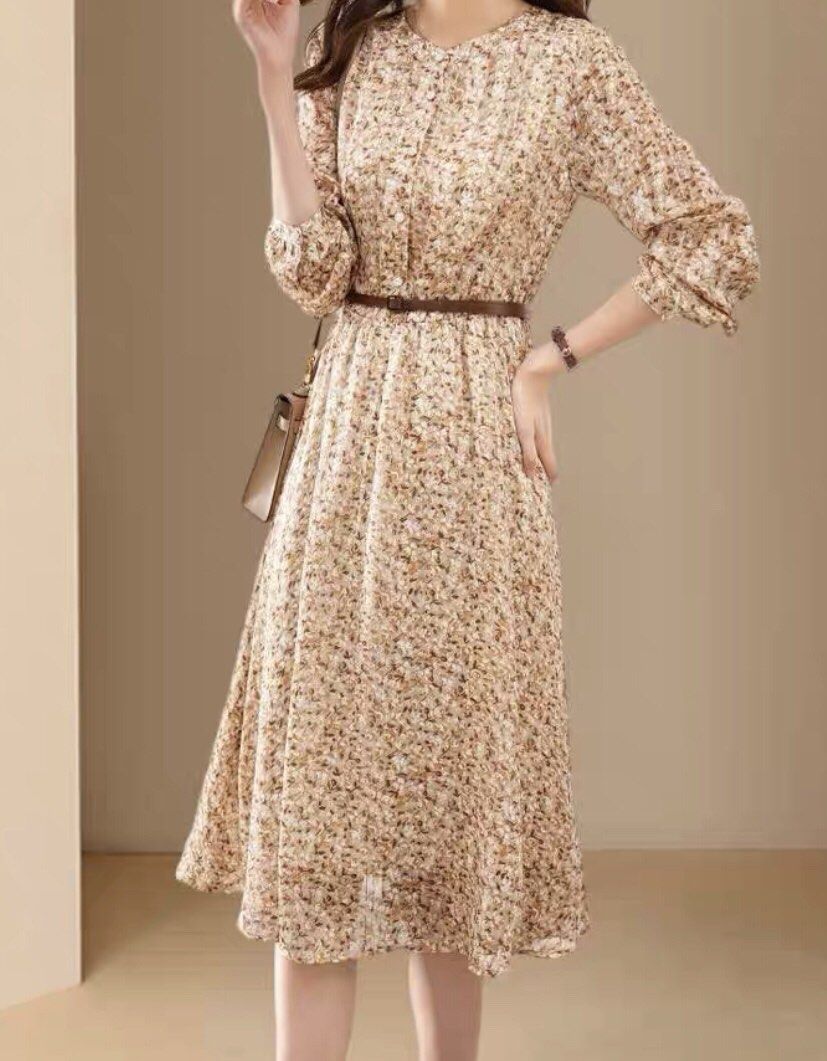 Elegant long new arrivals sleeve dress