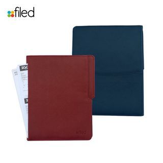 Filed Flip Folder Magnetic Multi-function Clipboard Reversible File Folder Organizer - Black