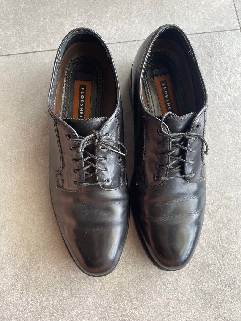 Men's florsheim hotsell black dress shoes