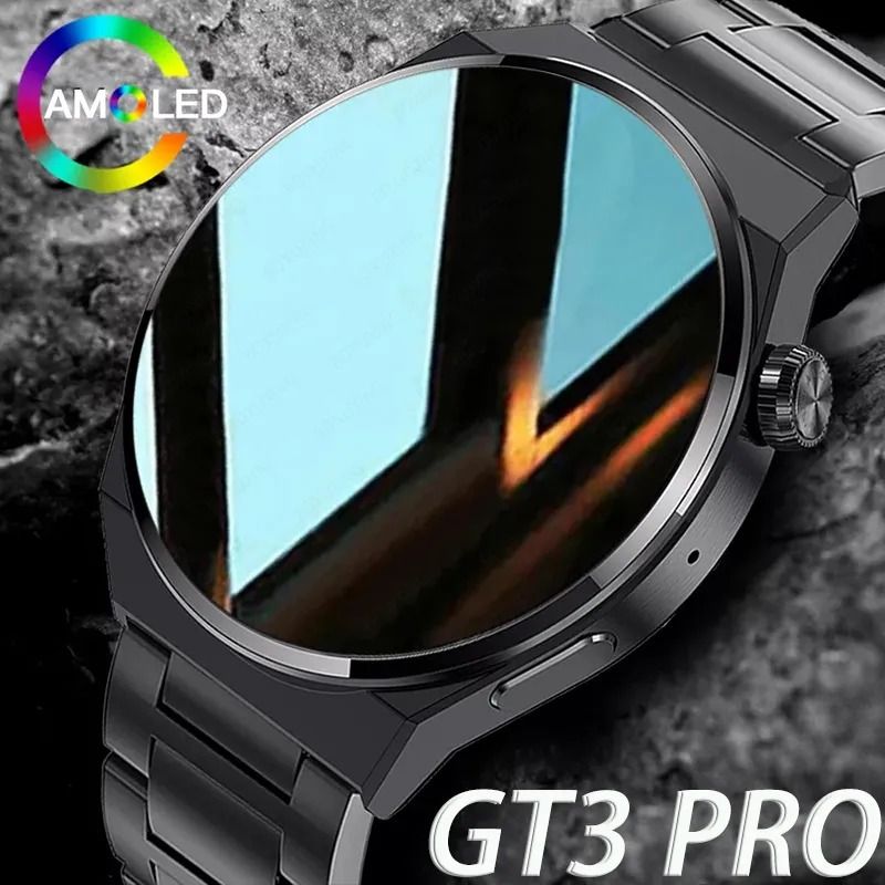 Cheap 2023 NFC Smart Watch Men GT3 Pro AMOLED 390*390 HD Screen Heart Rate  Bluetooth Call IP68 Waterproof SmartWatch For Huawei Xiaomi