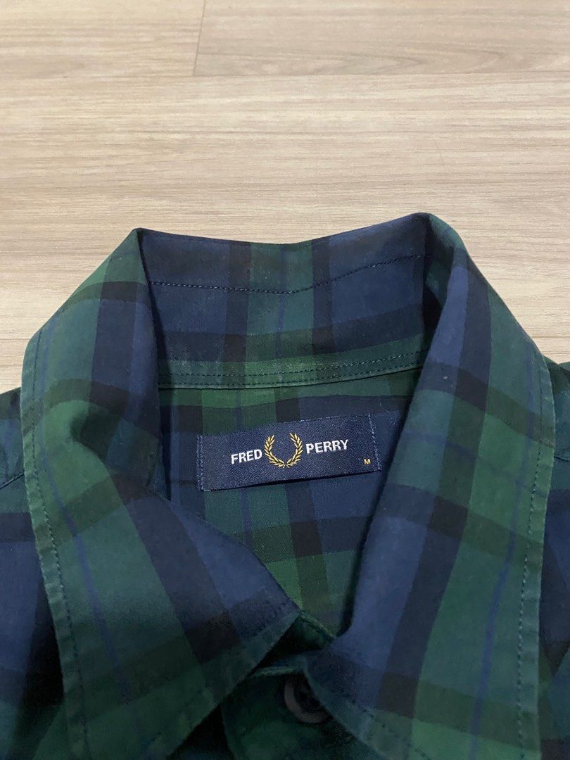 Fred perry tartan shop shirt short sleeve