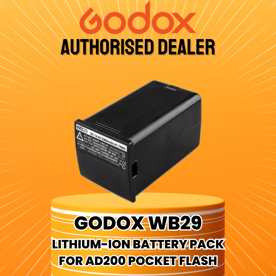 Wasabi Power BTR-WB29 Replacement Battery For Godox AD200 Pocket Flash & Flashpoint EVOLV 200